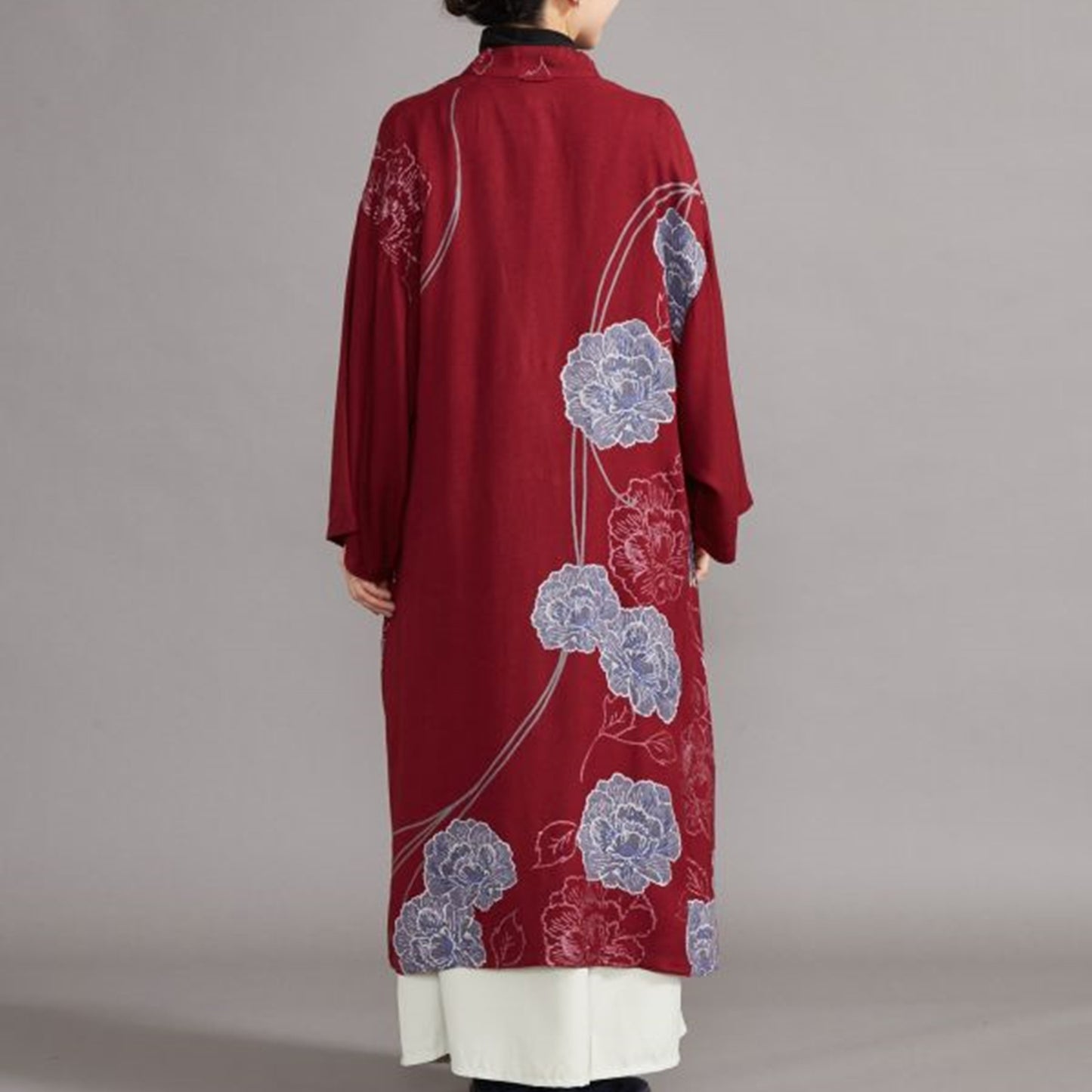 倭物やカヤ ささらぎ花模様羽織 UVカット加工