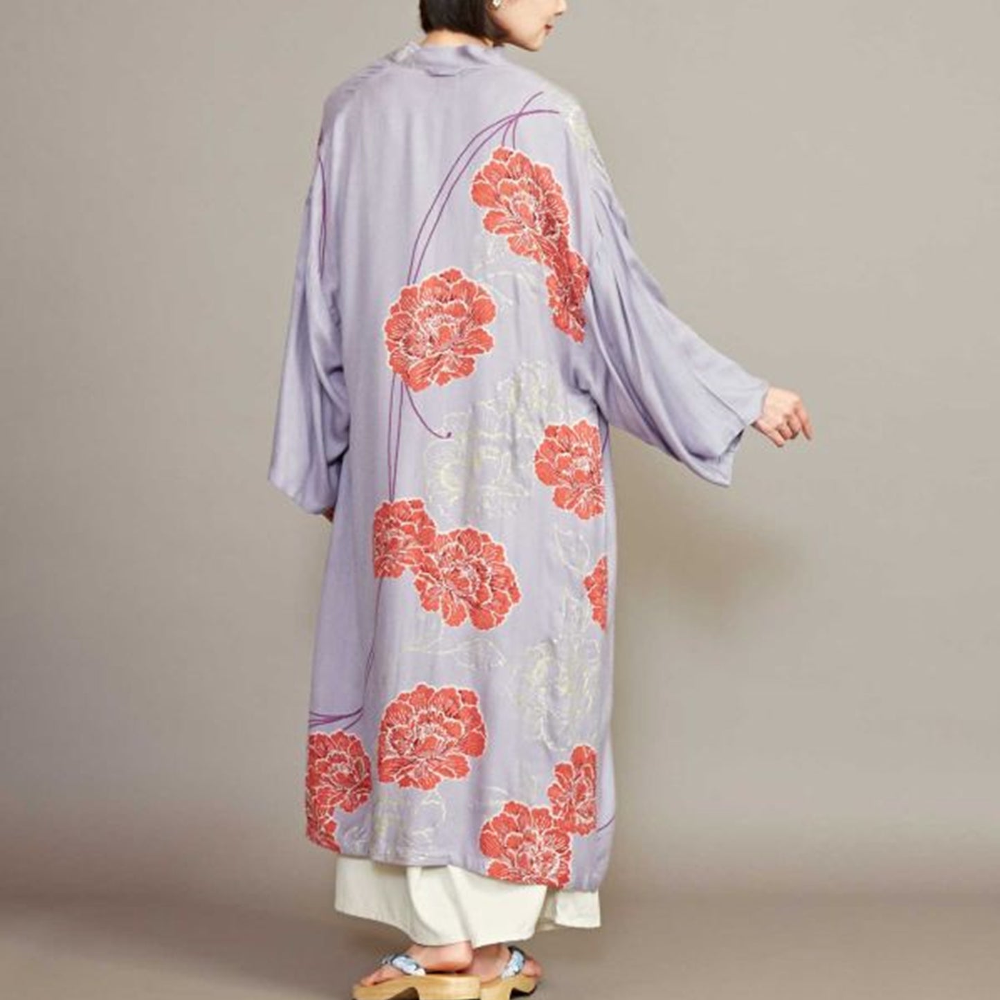 倭物やカヤ ささらぎ花模様羽織 UVカット加工