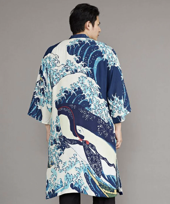 倭物やカヤ 浮世絵羽織 UVカット加工