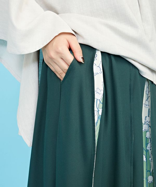 倭物やカヤ 四季の春風八掛スカート
