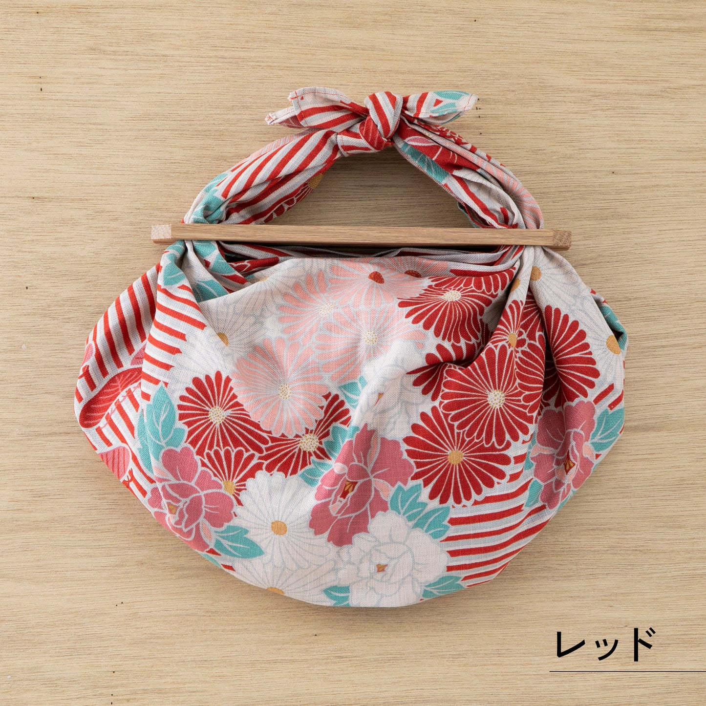Noren Furoshiki Patchin Bag Set (Medium 70cm) Retro Flower