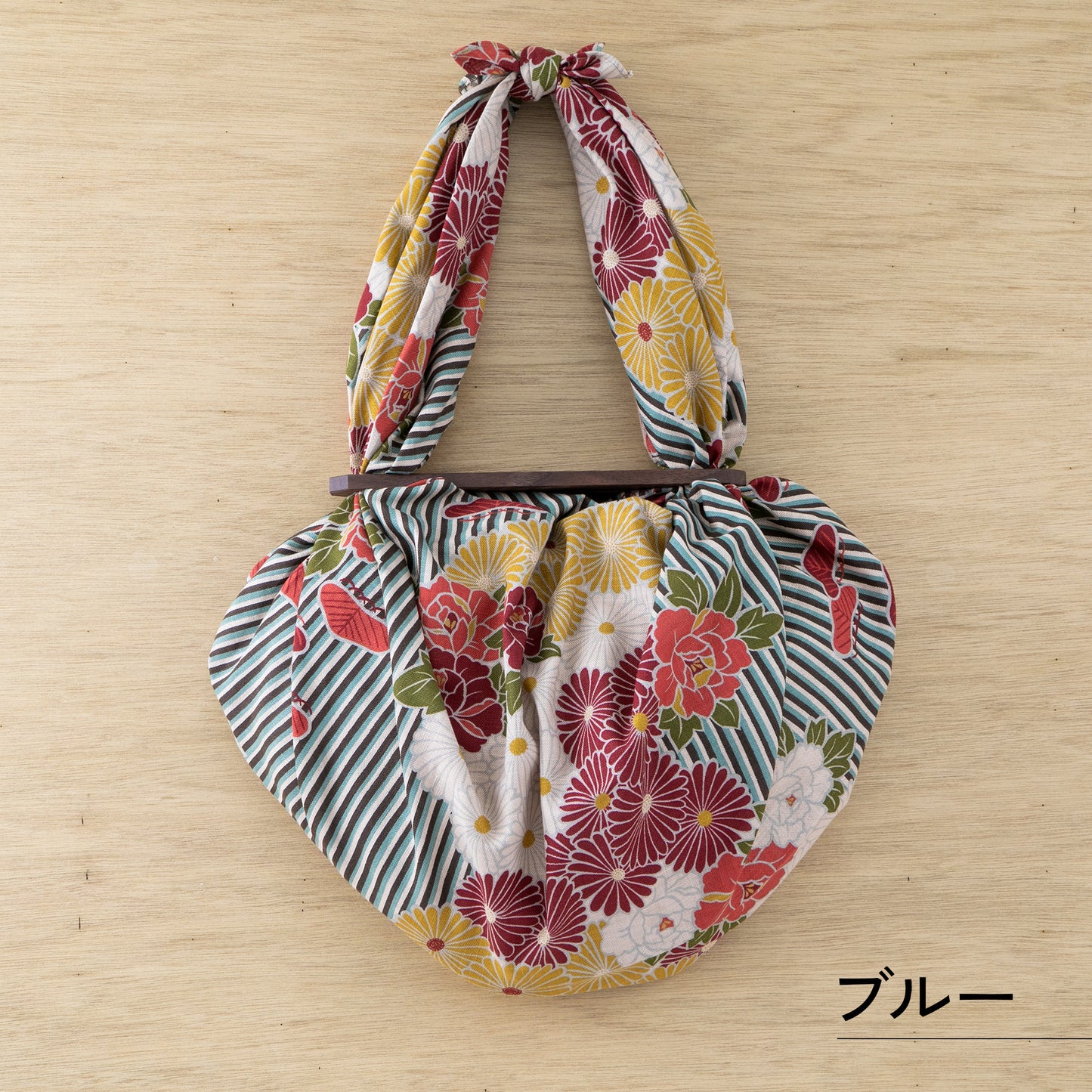 Noren Furoshiki Patchin Bag Set (Large 100cm) Retro Flower