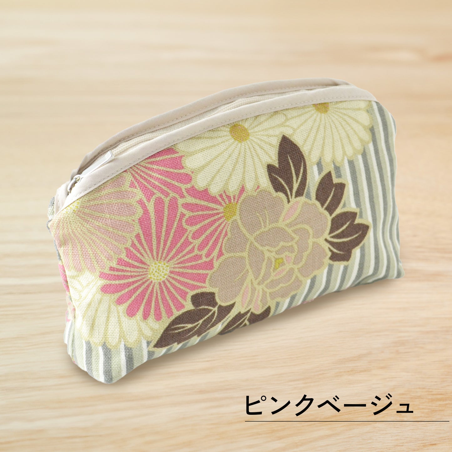 のレン 化粧ポーチ レトロフラワー