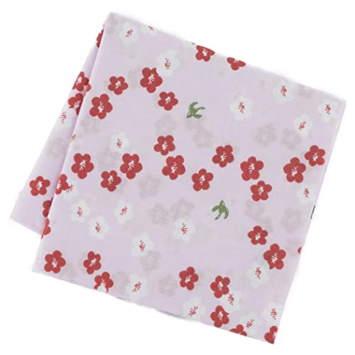 のレン 手捺染の綿ハンカチ / 50×50cm 綿100% 友禅型染め