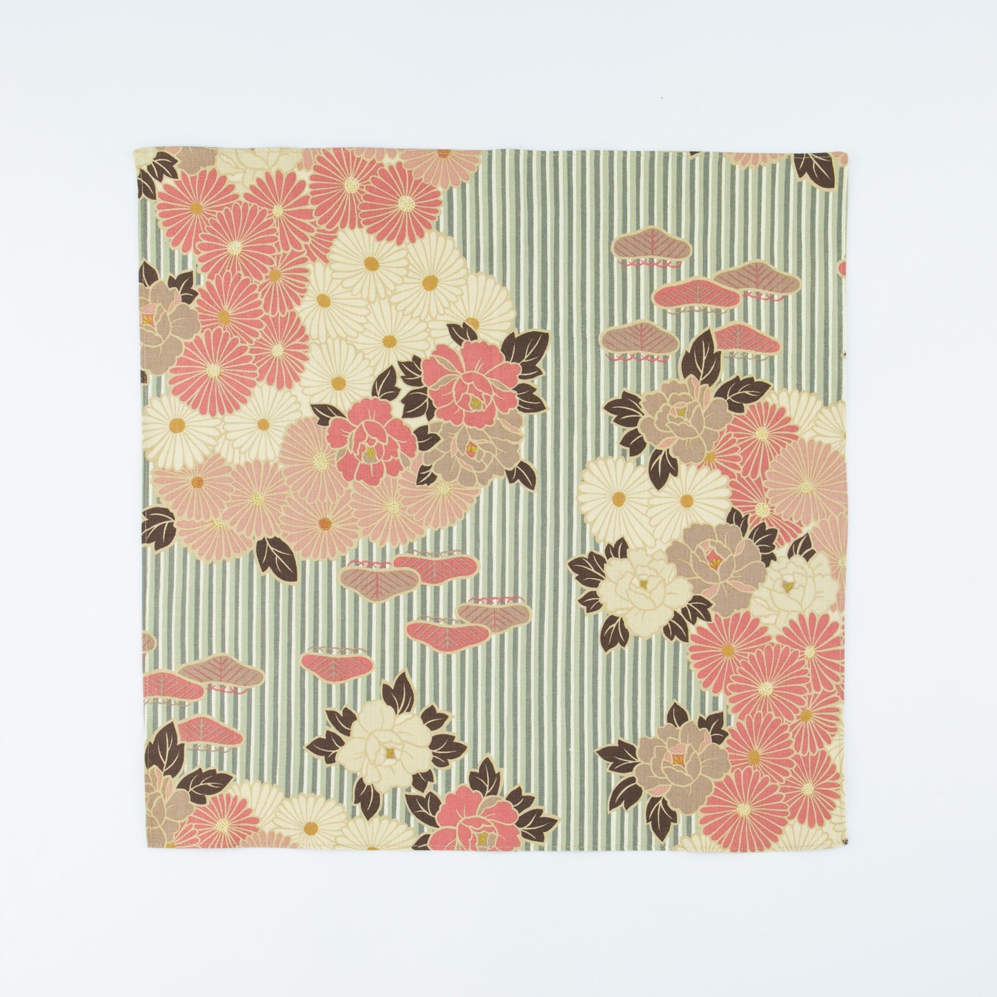 のレン 風呂敷 レトロフラワー / 100cm 70cm 50cm 綿100%