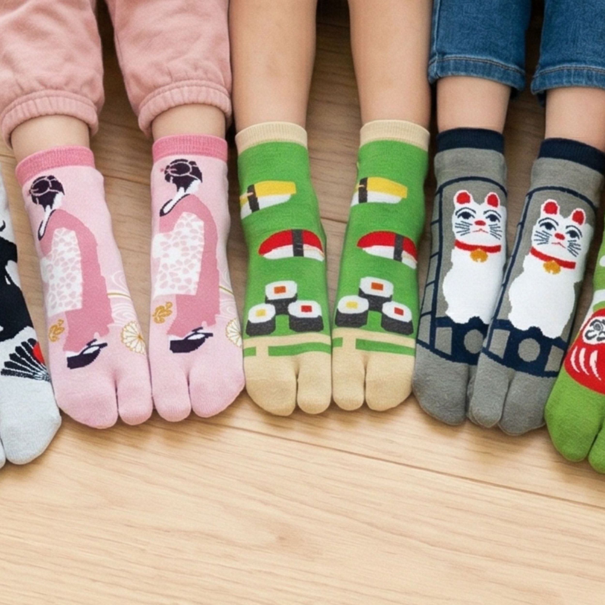 のレン キッズ 足袋ソックス / フリーサイズ 筒形靴下 – NOREN JAPAN