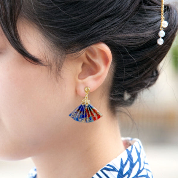 耳飾り のレン 扇ピアス / 折り紙アクセサリー – NOREN JAPAN 公式通販