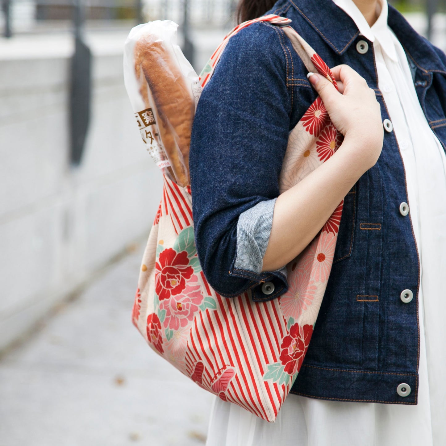 Noren East Bag Sac Furoshiki à fleurs rétro