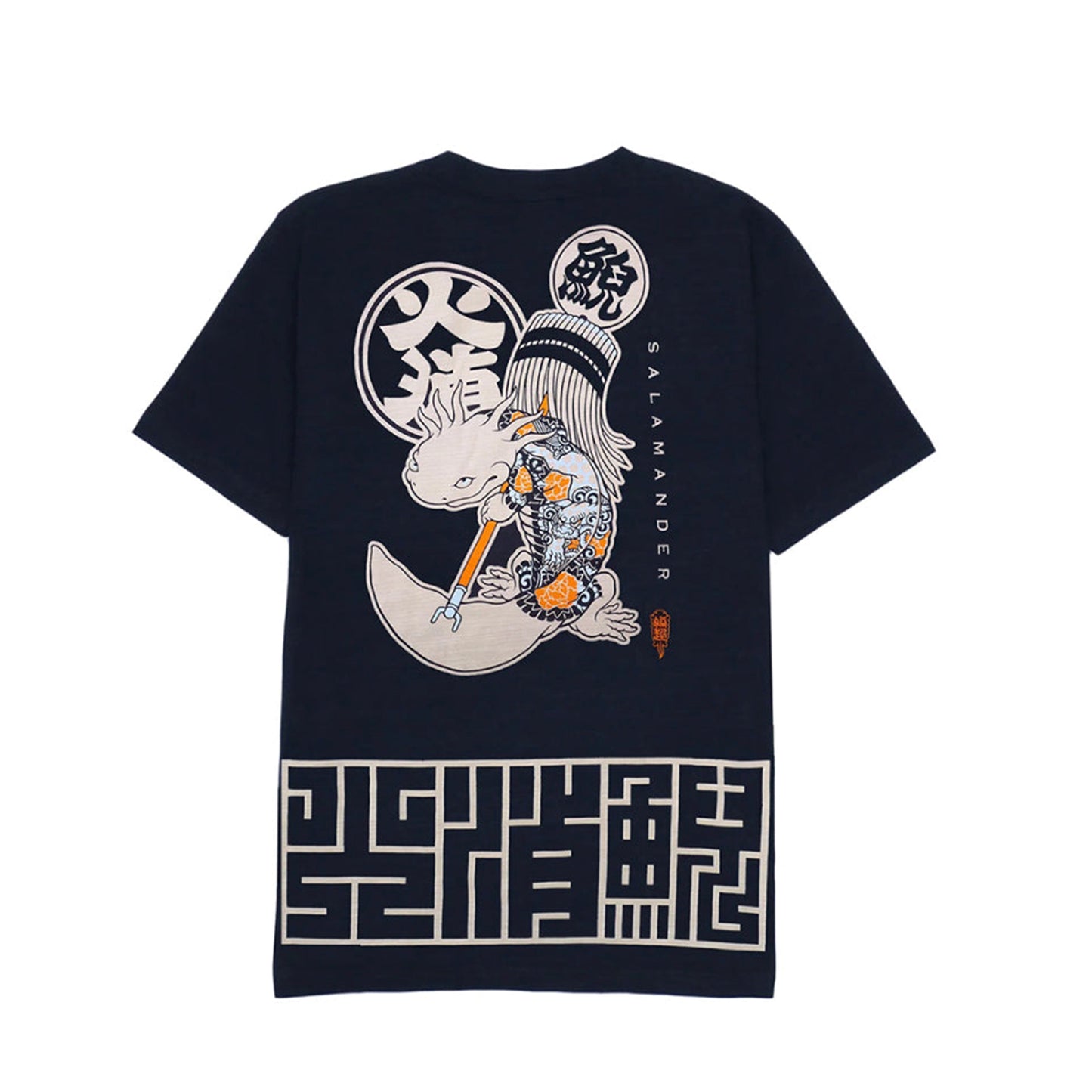 HiKESHi SPiRiT 火消之図抜染スラブ Tシャツ(吽)