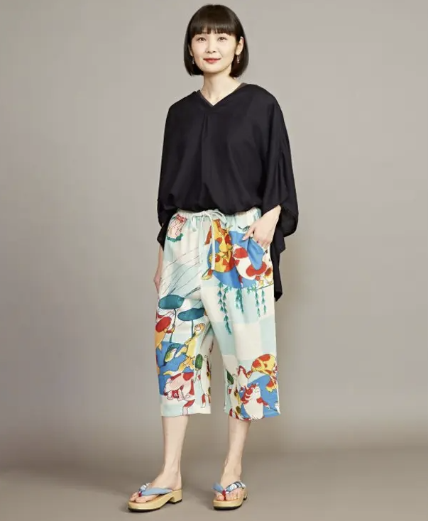 倭物やカヤ 浮世絵メンズパンツ ステテコ