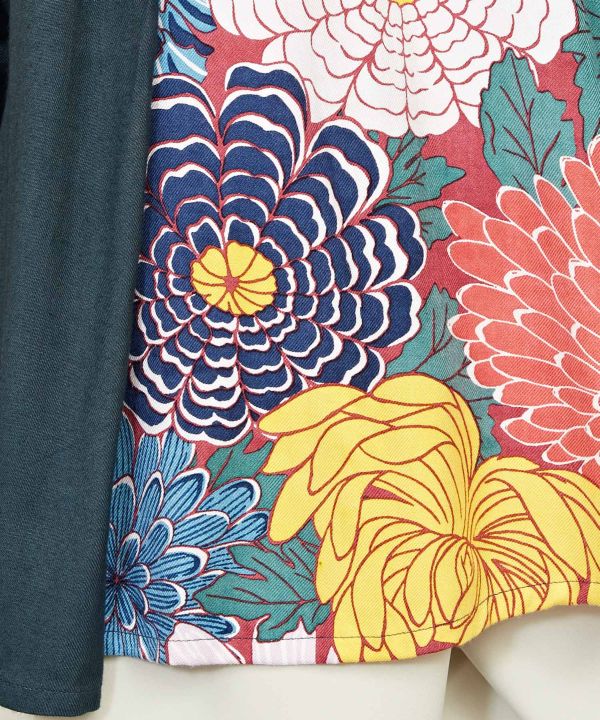 倭物やカヤ 花ざかり八掛ワンピース