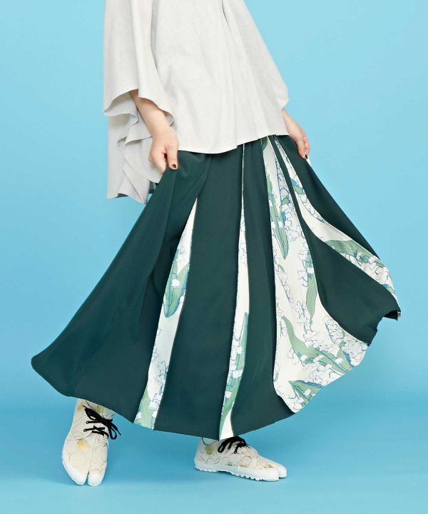 倭物やカヤ 四季の春風八掛スカート