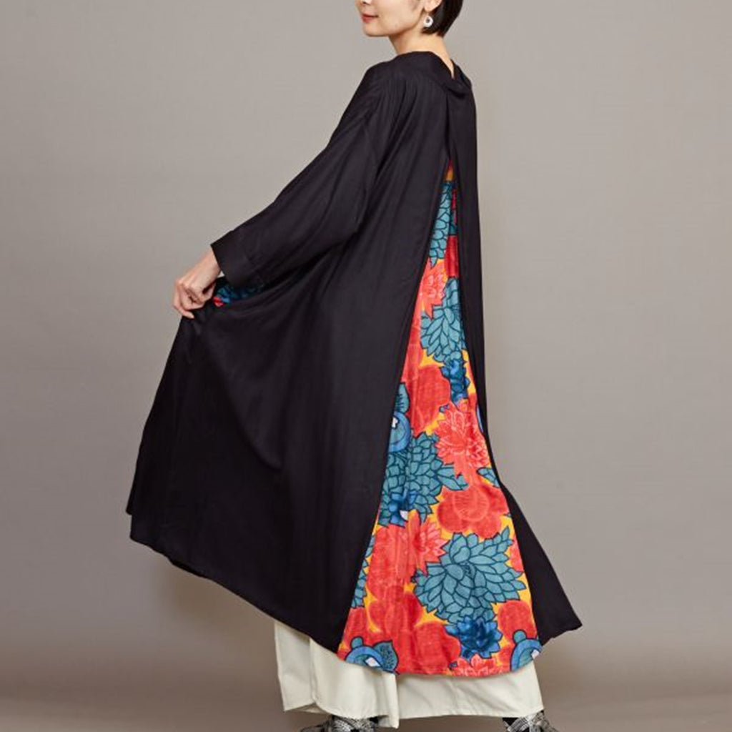 倭物やカヤ 花ざかり八掛ワンピース