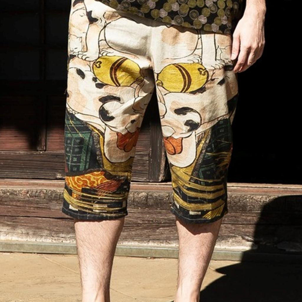 倭物やカヤ 浮世絵メンズパンツ ステテコ