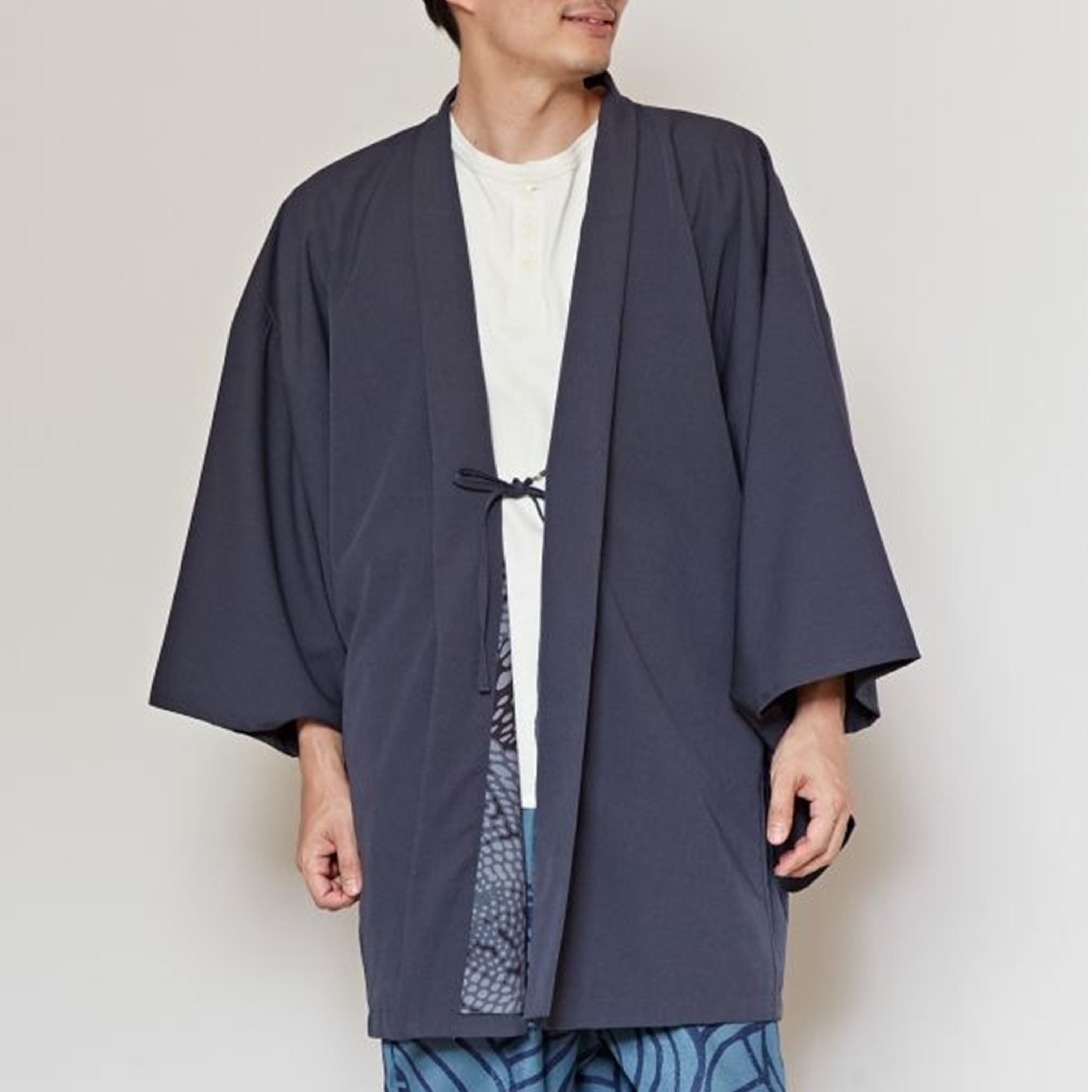 倭物やカヤ鱗紋裏勝りメンズ羽織