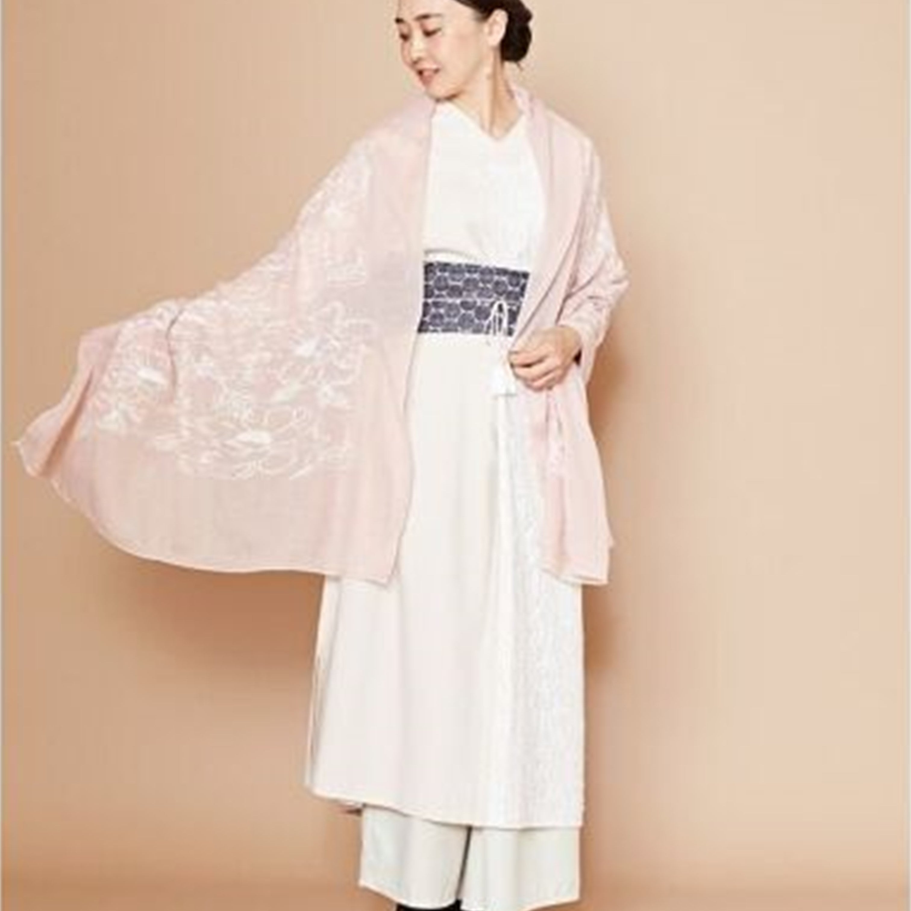 倭物やカヤ 花笑みストール