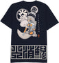 HiKESHi SPiRiT 火消之図抜染スラブ Tシャツ(吽)　