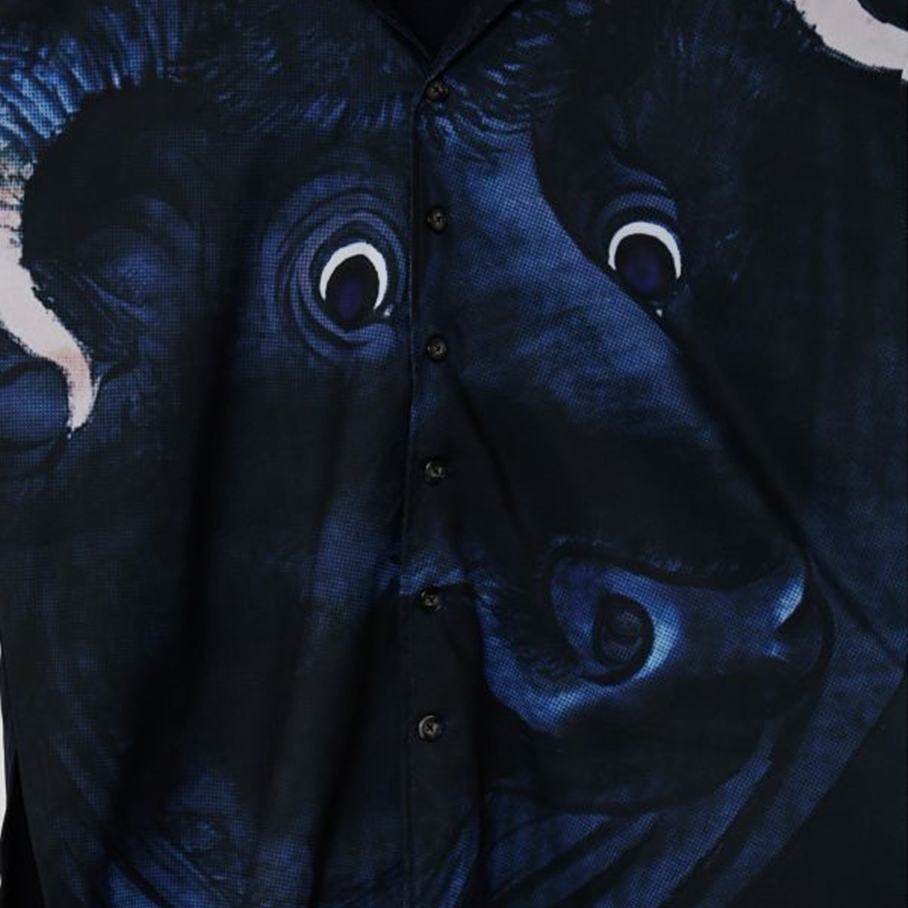 倭物やカヤ 獣面相メンズシャツ