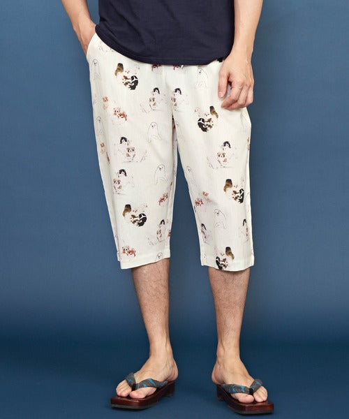倭物やカヤ 浮世絵メンズパンツ ステテコ