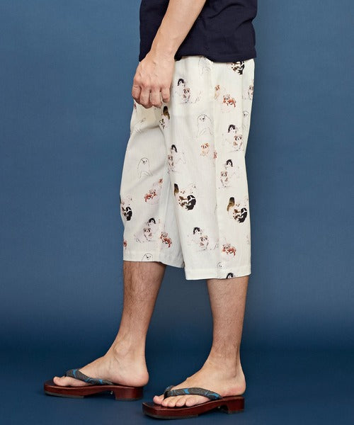 倭物やカヤ 浮世絵メンズパンツ ステテコ