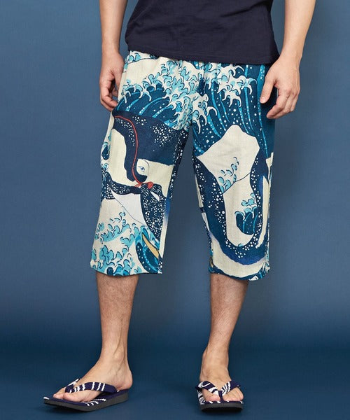 倭物やカヤ 浮世絵メンズパンツ ステテコ