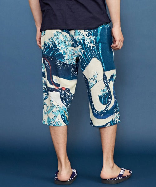 倭物やカヤ 浮世絵メンズパンツ ステテコ