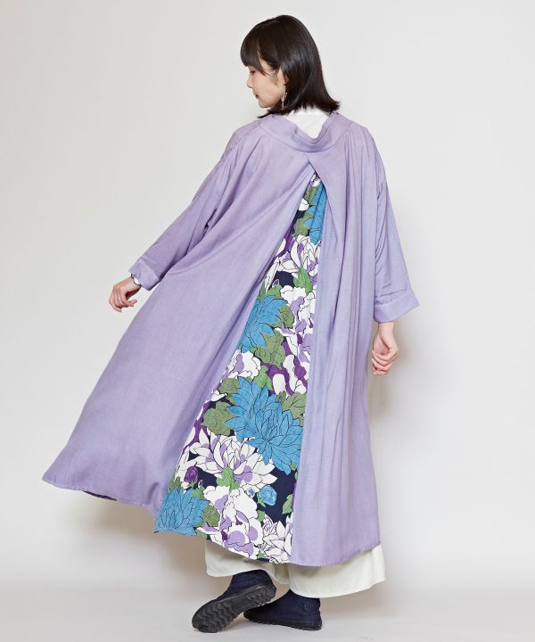 倭物やカヤ 花ざかり八掛ワンピース