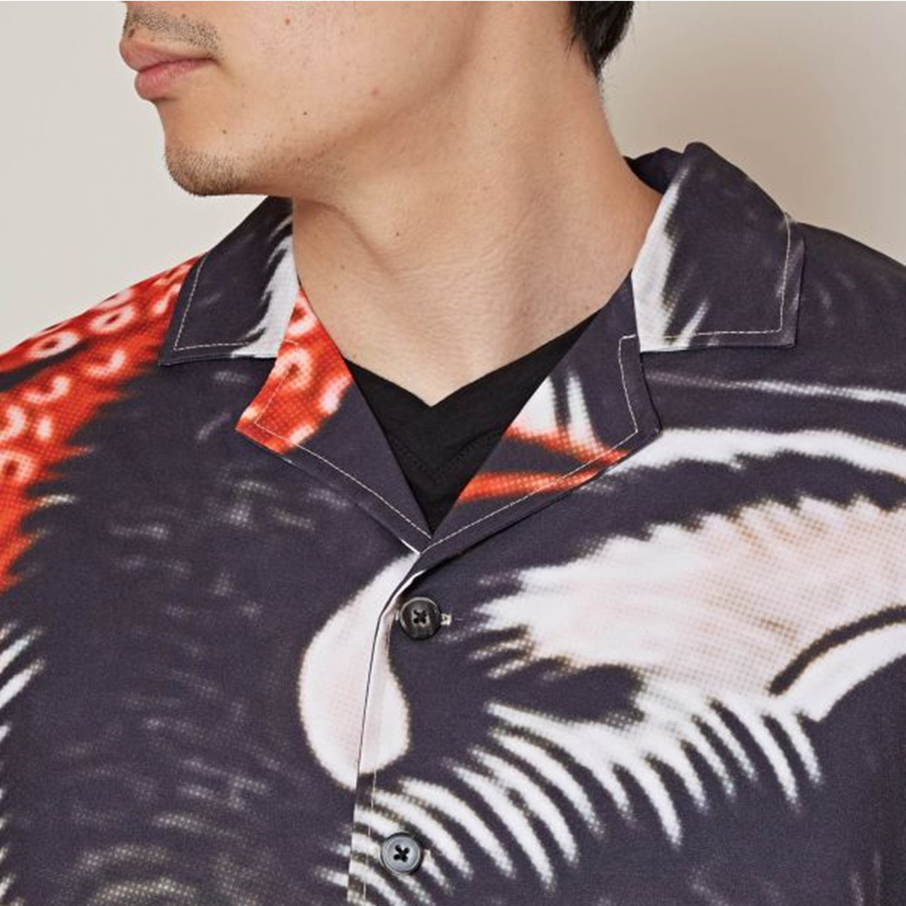 倭物やカヤ 獣面相メンズシャツ