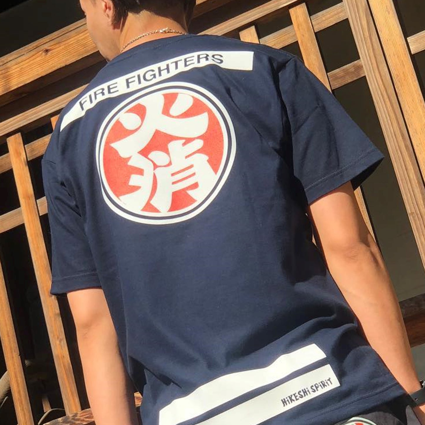 HiKESHi SPiRiT 抜染OD火消 Tシャツ