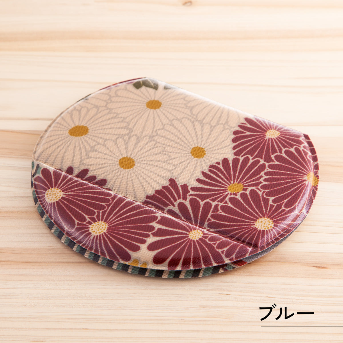 のレン スタンドミラー レトロフラワー 大 / 折り畳み式 卓上鏡