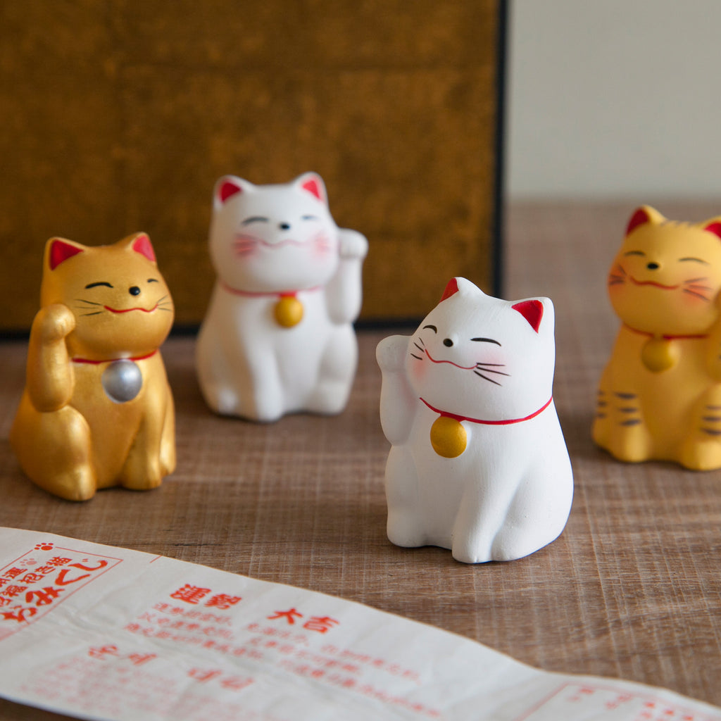 のレン 招き猫おみくじ 5体セット