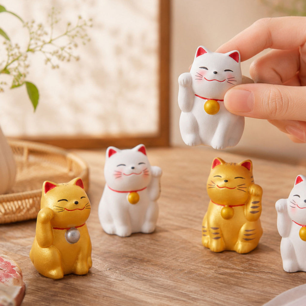 のレン 招き猫おみくじ 5体セット