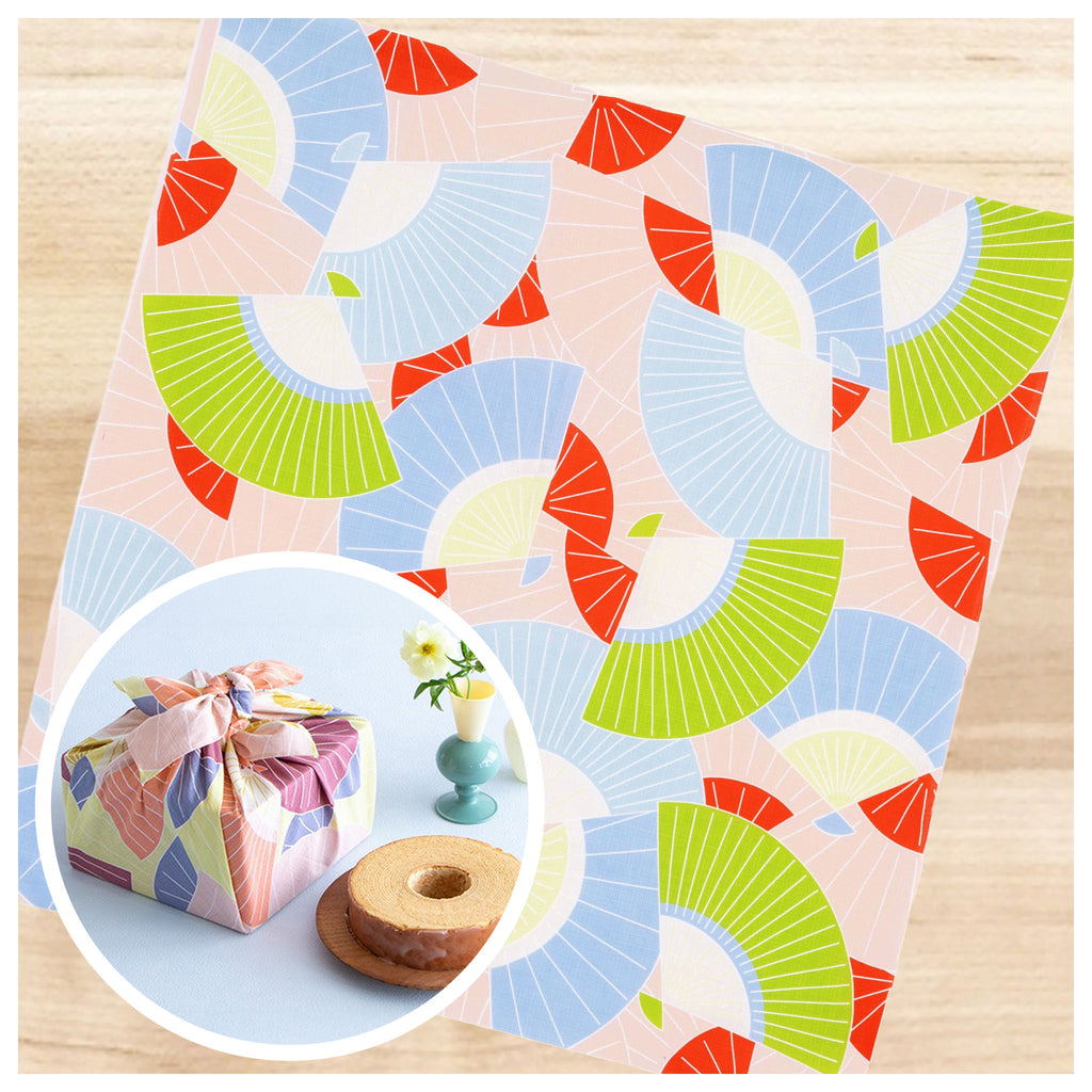 風呂敷 ひめむすび Adeline Klam 70cm ( 二巾 ) オーガニックコットン100%　