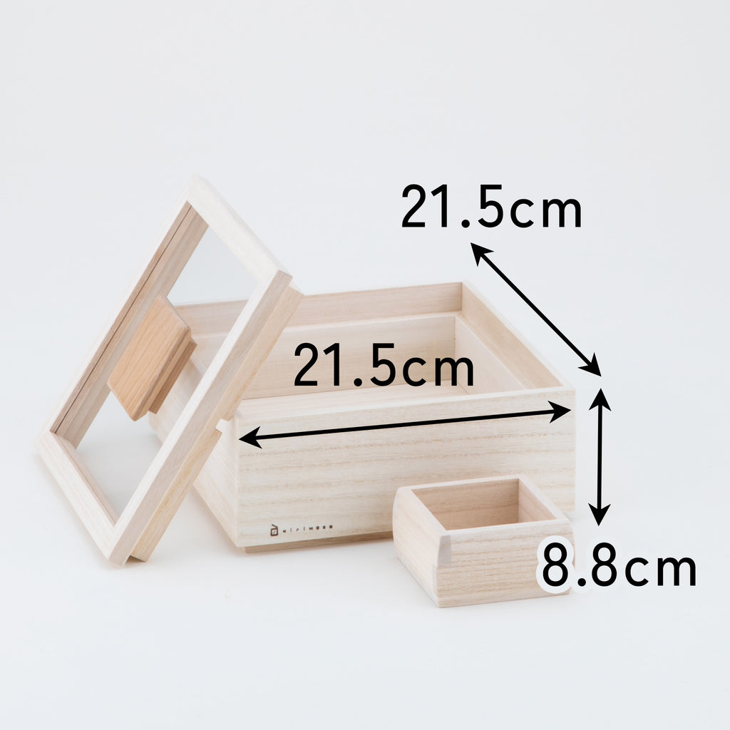 増田桐箱店 桐の米びつ_白木 / 1、3、5、10kgサイズ
