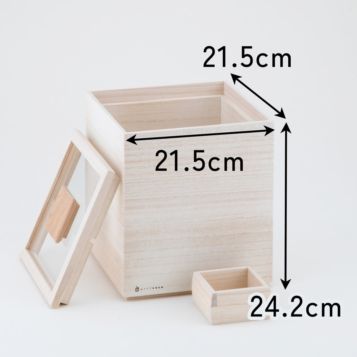 増田桐箱店 桐の米びつ_白木 / 1、3、5、10kgサイズ