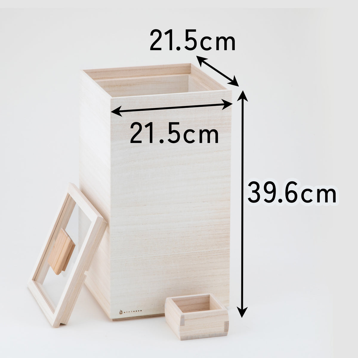 増田桐箱店 桐の米びつ_白木 / 1、3、5、10kgサイズ