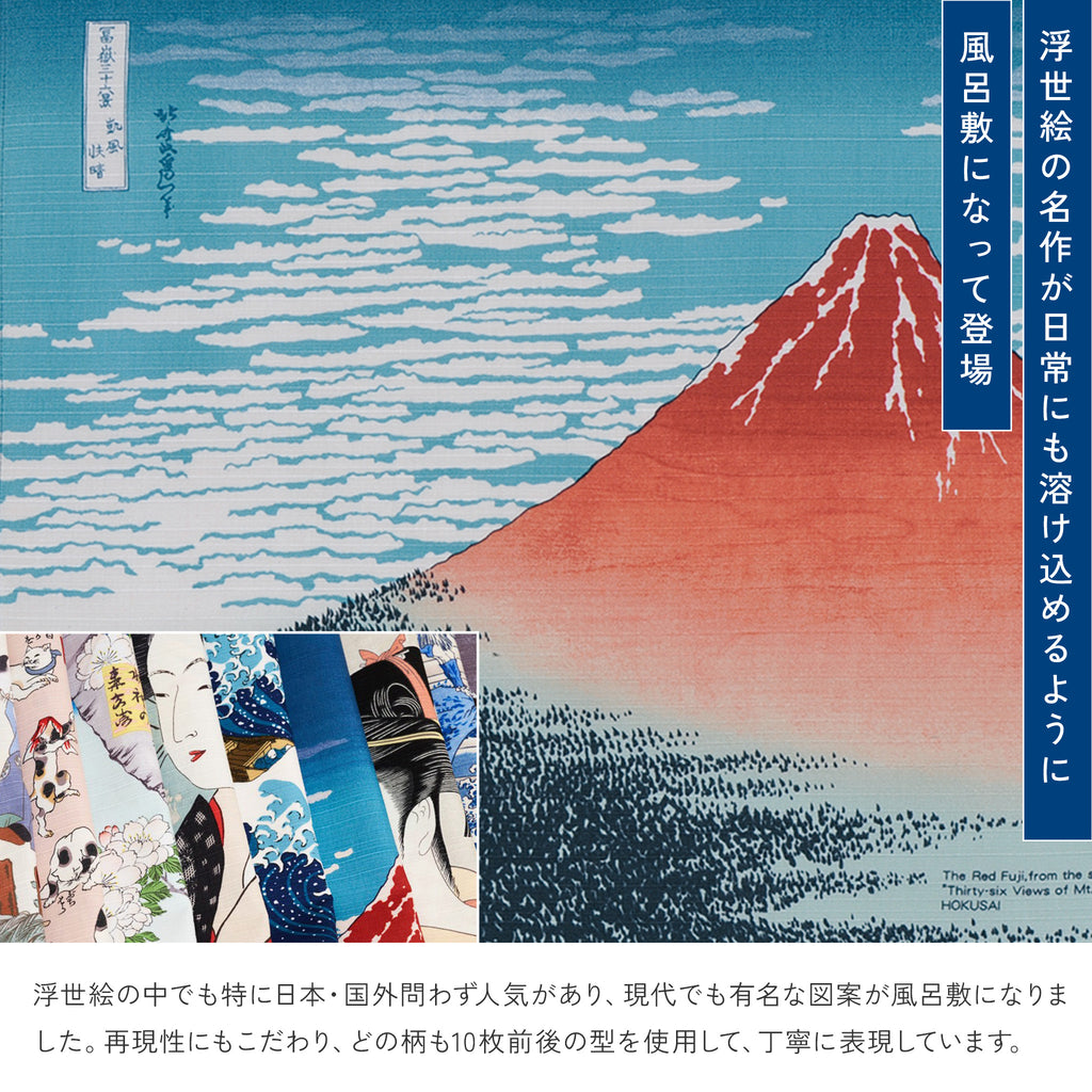 風呂敷 隅田川 48cm チーフ ( 尺三巾 ) 綿100%　