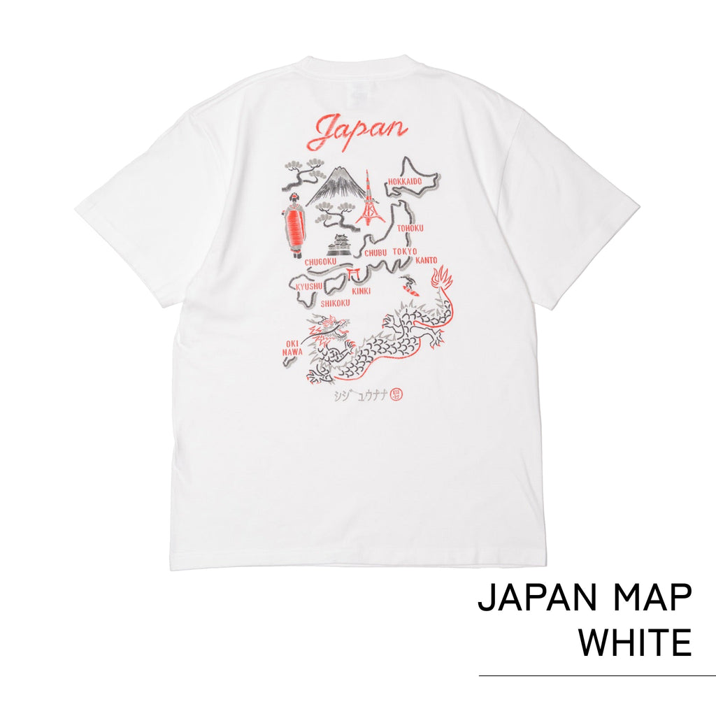 シジュウナナ JAPAN MAP Tシャツ ｜ M〜XL