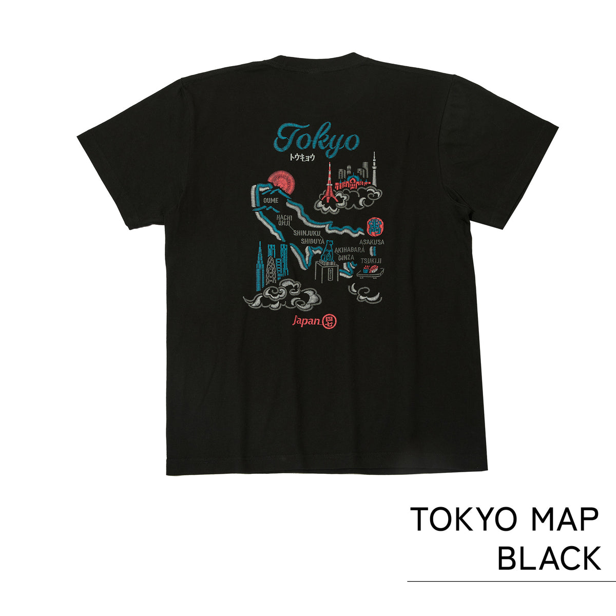シジュウナナ TOKYO MAP Tシャツ ｜ M〜XL