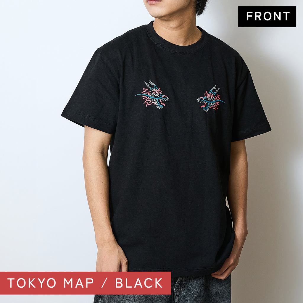 シジュウナナ TOKYO MAP Tシャツ ｜ M〜XL