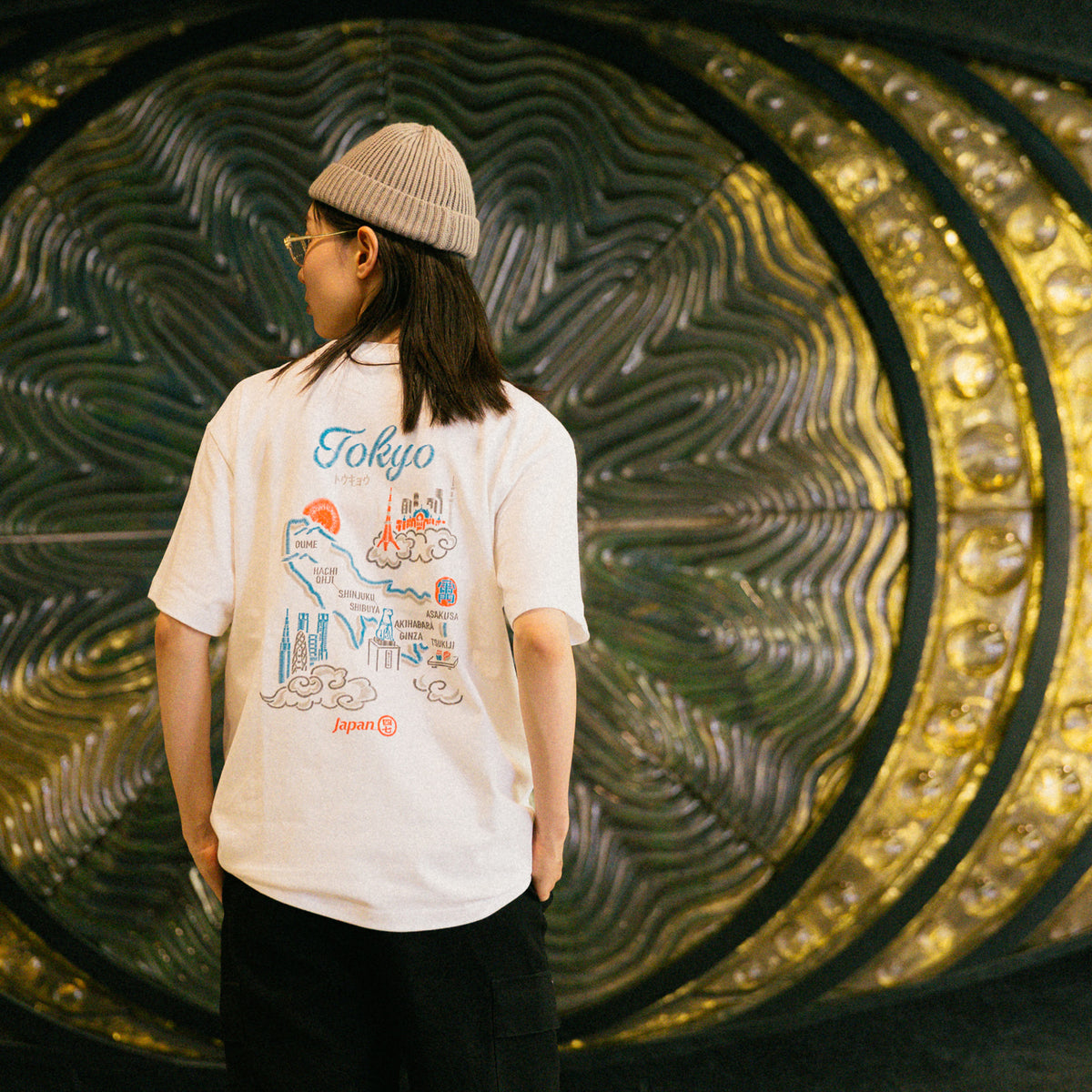 シジュウナナ TOKYO MAP Tシャツ ｜ M〜XL