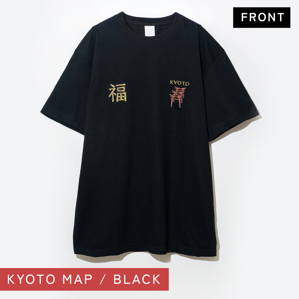 シジュウナナ KYOTO MAP Tシャツ ｜ M〜XL