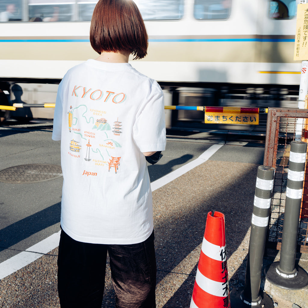 シジュウナナ KYOTO MAP Tシャツ ｜ M〜XL