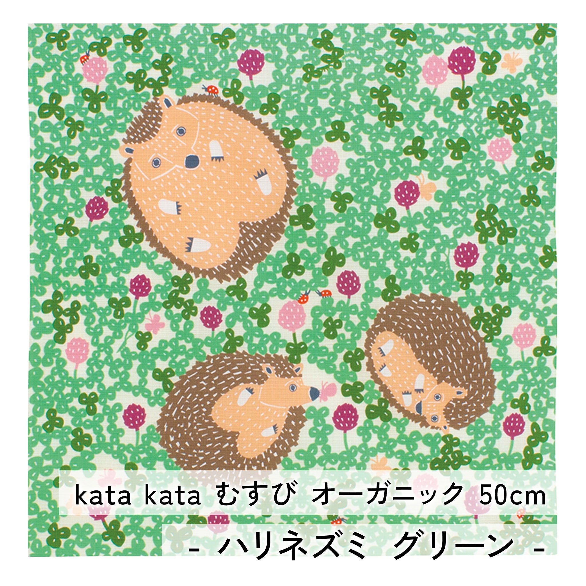 風呂敷 kata kataむすび オーガニック 50cm チーフ ( 尺三巾 ) オーガニックコットン100% 　　