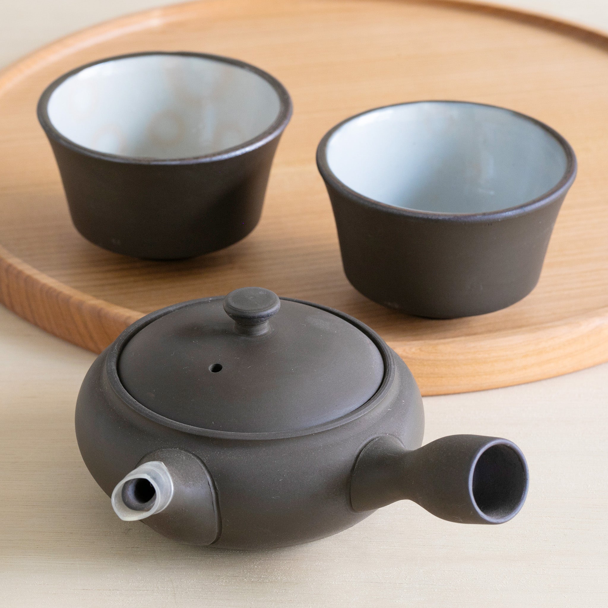 かもしか道具店 茶時間 萬古焼 急須 丸 / 100ml ・150ml