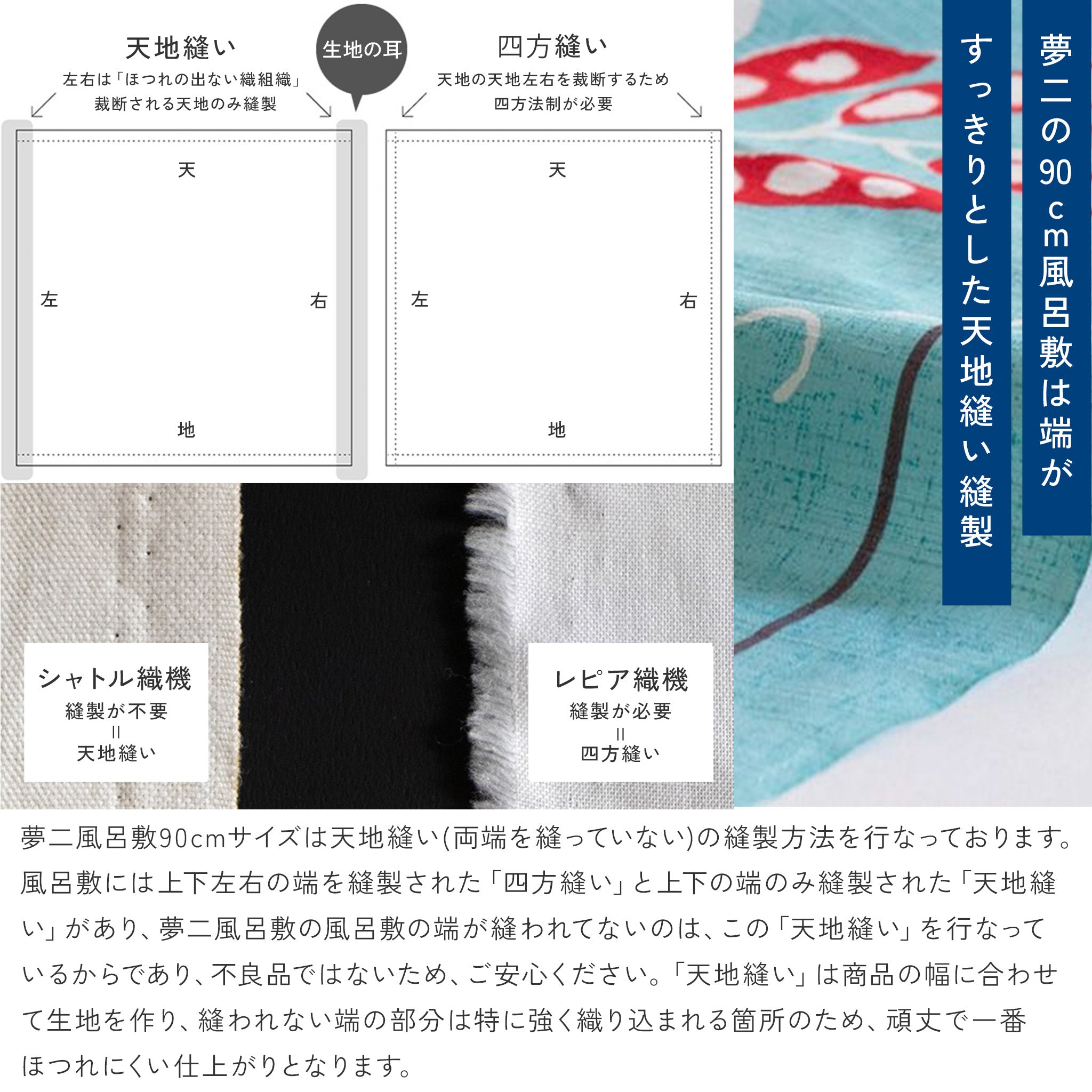 風呂敷 竹久夢二 90cm ( 二四巾 ) 綿100%　