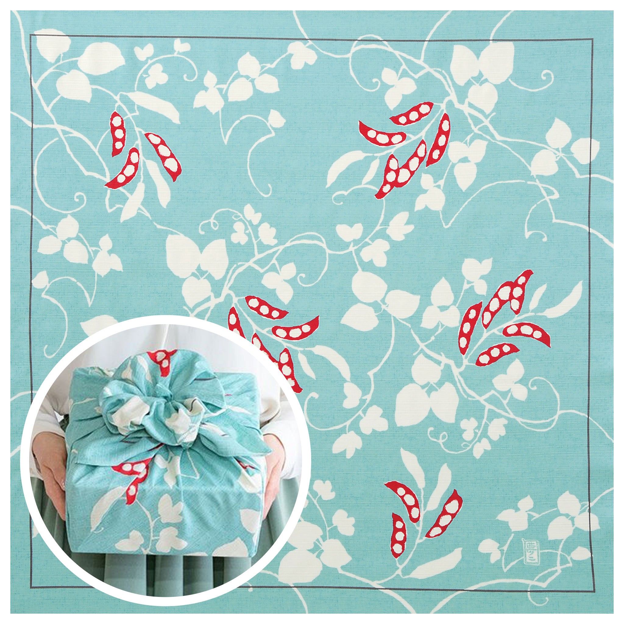 風呂敷 竹久夢二 90cm ( 二四巾 ) 綿100%　