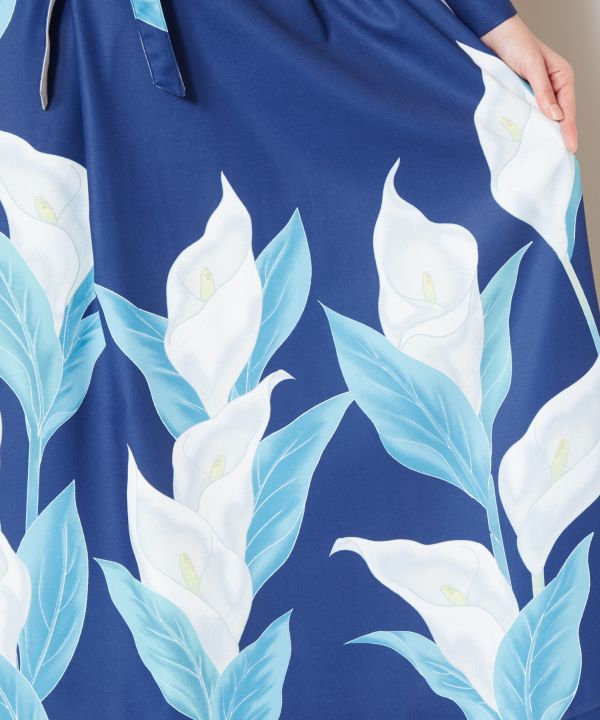 倭物やカヤ 水芭蕉羽織付きワンピース