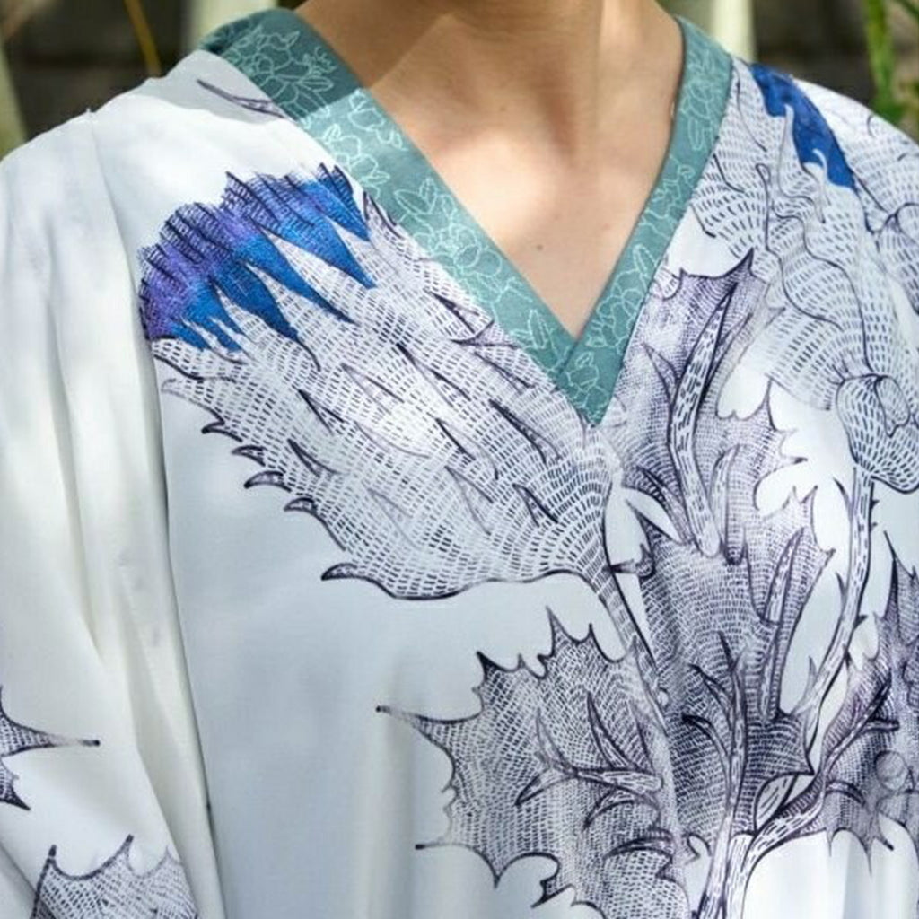 倭物やカヤ 牡丹の襦袢中着