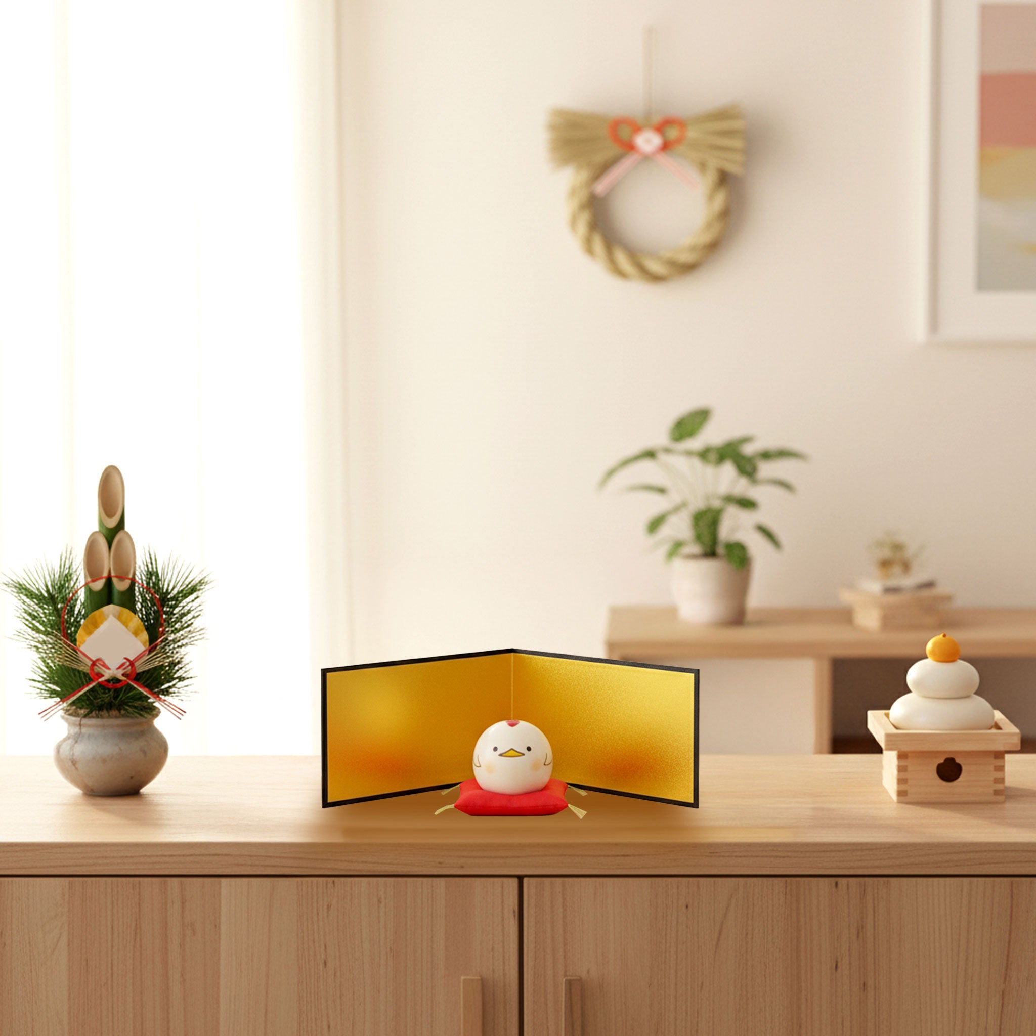 卯三郎こけし ゆらころ 干支飾りセット